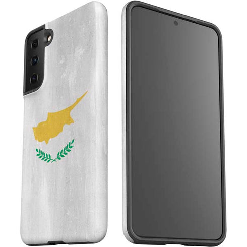 Cyprus Flag Distressed Galaxy S21 FE Pro Case